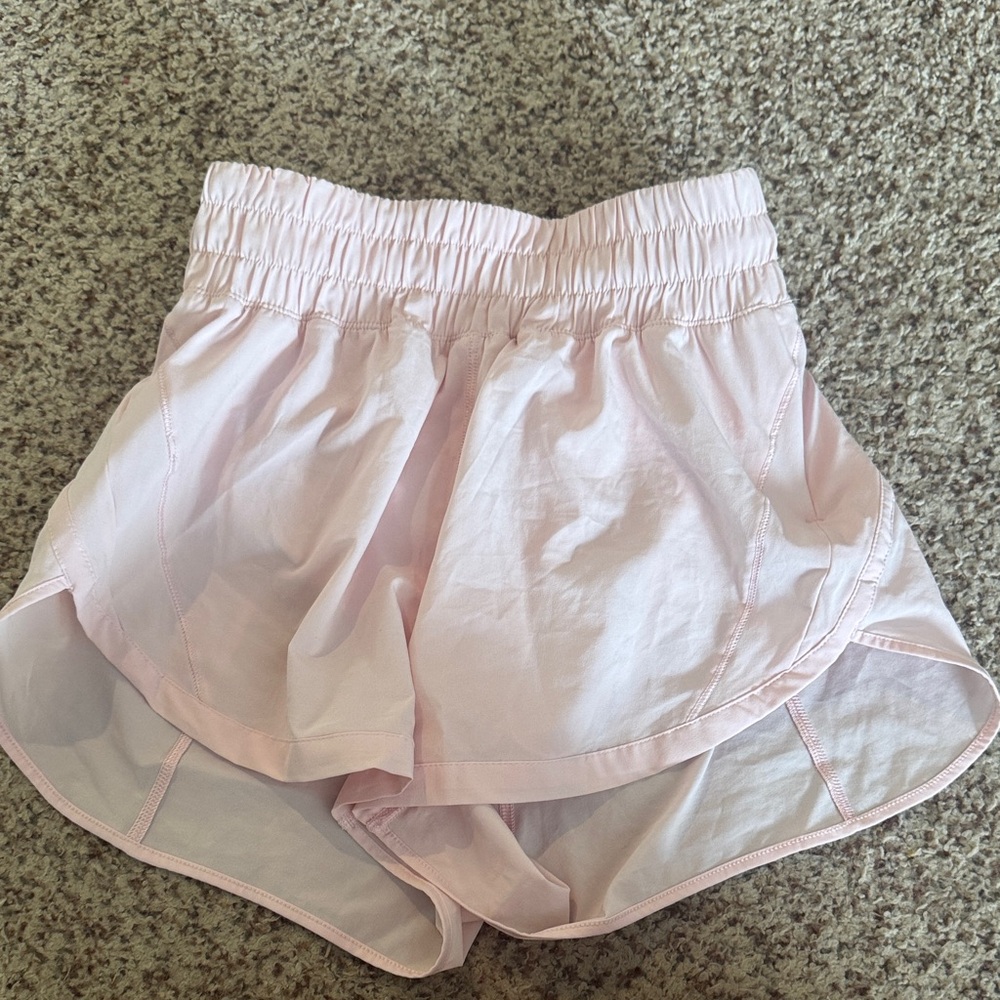 Lululemon strawberry milkshake track that 3 inch shorts